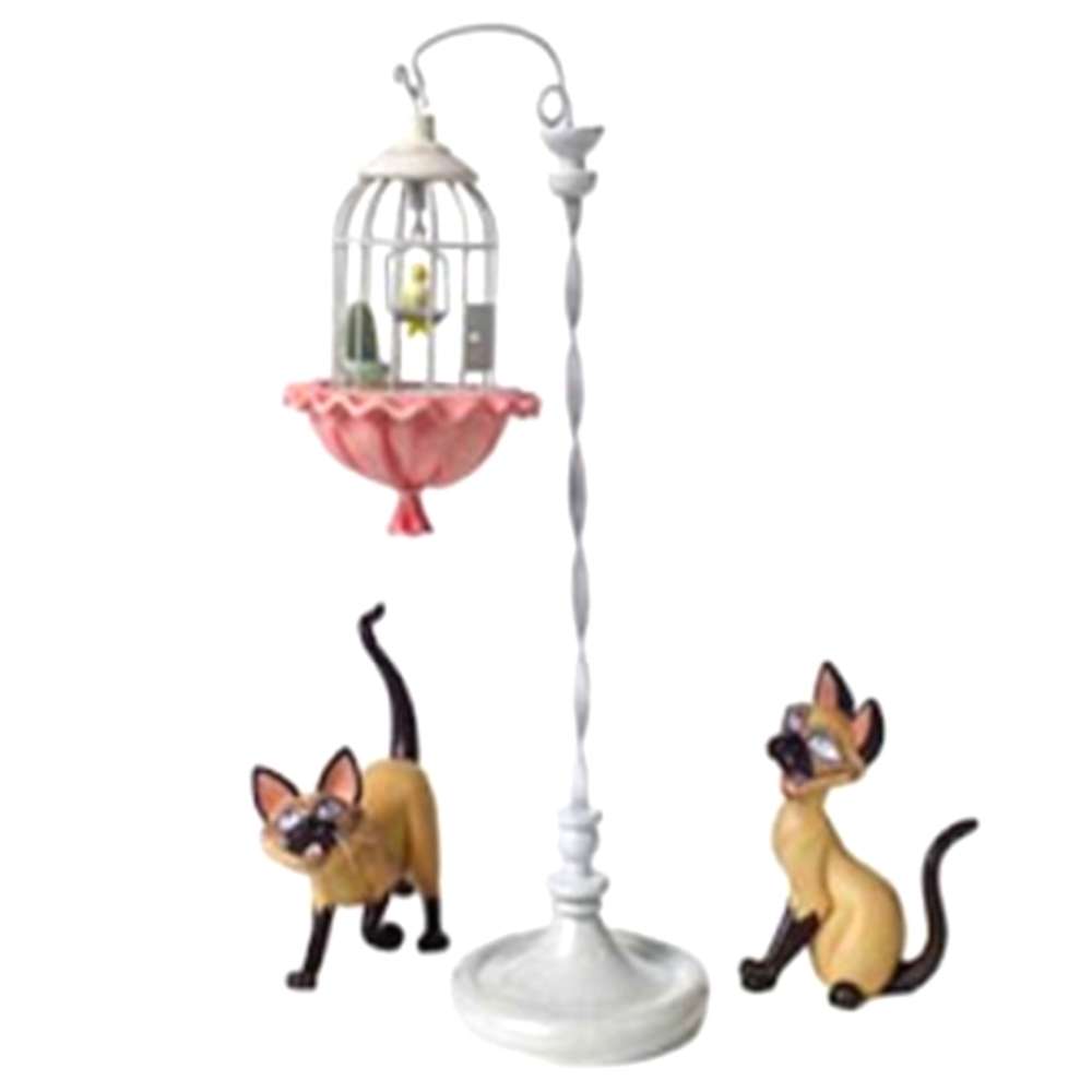 WDCC Lady and the Tramp Si & Am We are Siamese if You Don't Please Cats Birdcage
